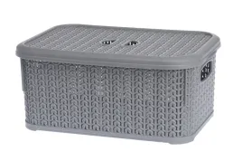 koszyk-pojemnik-pudelko-organizer-pokrywa-6l-szary