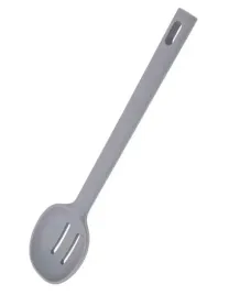 lyzka-kuchenna-cedzakowa-silikonowa-cosel-29-cm-szara-do-mieszania-szumowka