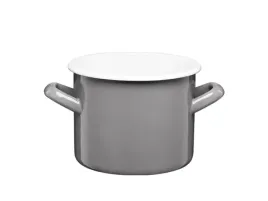 garnek-emaliowany-polewany-gladki-gordon-14-cm-15-l-szary-bialy-srodek