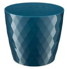 doniczka-oslonka-plastikowa-cristal-20cm-granatowa-polysk-geometryczny-wzor