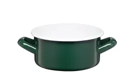 rondel-emaliowany-gladki-garnek-niski-14-cm-10-l-zielony-butelkowa-zielen