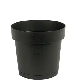 doniczka-plastikowa-z-podstawka-melrose-glamour-18-cm-antracytowy-matowy