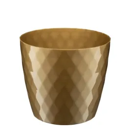 doniczka-oslonka-plastikowa-cristal-16-cm-zloty-polysk-geometryczny-wzor