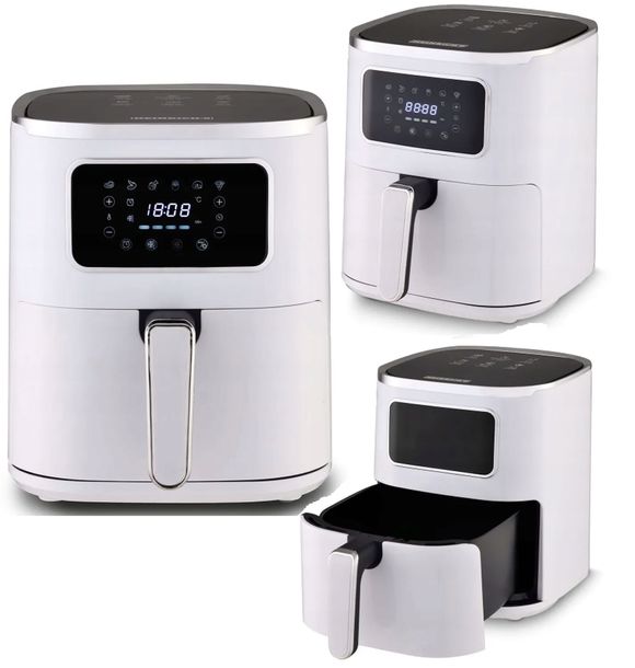 FRYTKOWNICA BEZTŁUSZCZOWA Air Fryer Frytownica 5L 1450W Duża Pojemna XL