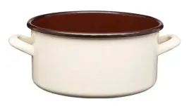 rondel-emaliowany-polewany-gladki-garnek-niski-22-cm-40-l-kremowy-brazowy