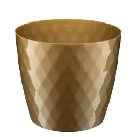 doniczka-oslonka-plastikowa-cristal-18-cm-zlota-polysk-geometryczny-wzor