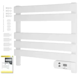 maly-grzejnik-lazienkowy-elektryczny-drabinka-suszarka-timer-bialy-150w