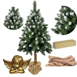 choinka-sztuczna-160-cm-na-pniu-piekna-sosna-diamentowa-gesta-osniezona