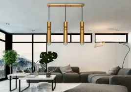 lampa-sufitowa-wiszaca-led-zlota-potrojna-gold