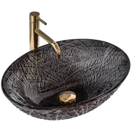 umywalka-blatowa-szklana-frost-czarna-black-glass