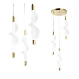 lampa-sufitowa-wiszaca-led-zlota-biala-spirala-nowoczesna-3-punkty-swiatla