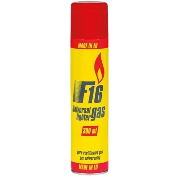 GAZ DO NAPEŁNIANIA ZAPALNICZEK ZAPALAREK F16 300ml