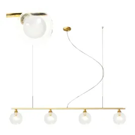 lampa-sufitowa-wiszaca-zlota-cztery-szklane-transparentne-kule-4x-g9
