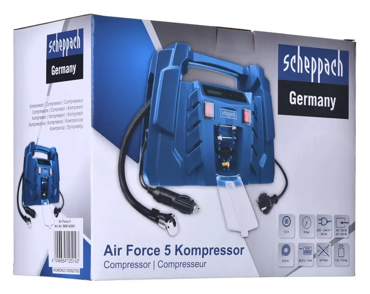kompresor-scheppach-air-force-5-sprezarka-moc-0-15-kw