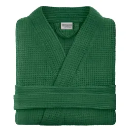 szlafrok-damski-zielony-rozmiar-xs-gofer-bawelniany-kimono-wafel