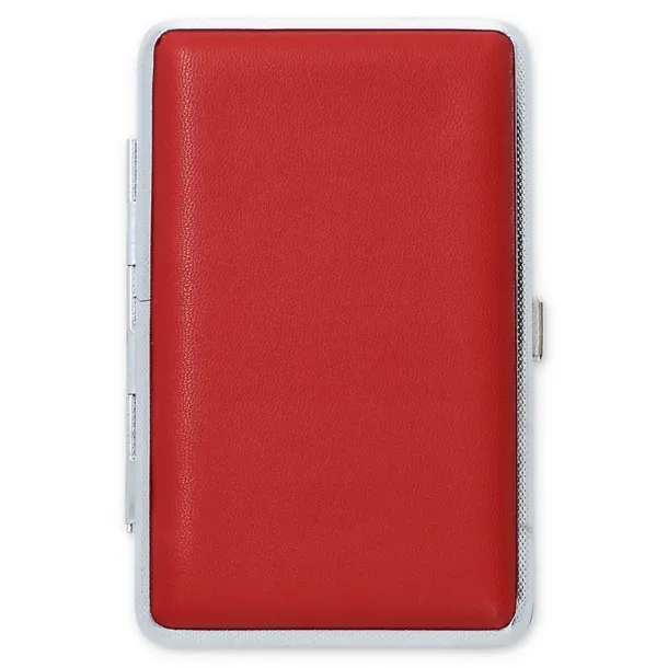 PAPIEROŚNICA METALOWA NA PAPIEROSY SLIM SKÓRA NA CIENKIE PUDEŁKO ETUI