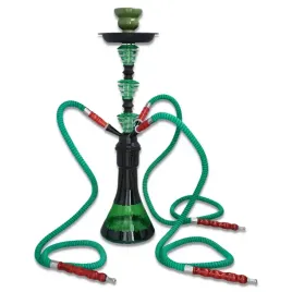 fajka-wodna-shisha-53cm-z-trzema-wezami-3-weze-zielona