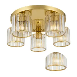 lampa-sufitowa-wiszaca-zlota-pieciopunktowa-krysztalowa-z-5-kloszami-e27