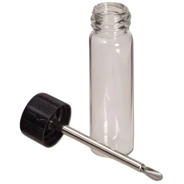 POJEMNIK NA TABAKĘ BUTELECZKA Z ŁYŻECZKĄ tabaka 50mm TABAKIERKA
