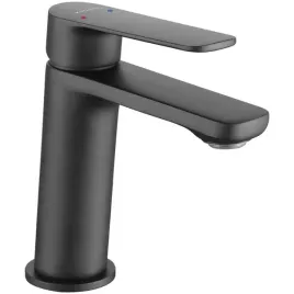 cubic-bateria-umywalkowa-stojaca-czarna-black-kvadrato-modern-korek