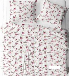 komplet-poscieli-flanelowej-220-200-czerwone-roze