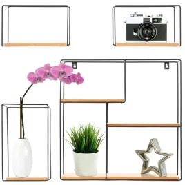 scienna-polka-loft-metalowa-loft-drewno-4-szt-zestaw-48x48x10-cm