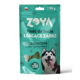przysmak-dla-psa-zoya-kosc-do-zucia-lsniace-zabki-wolowina-z-szalwia-55g