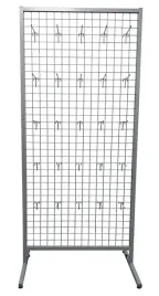 stojak-ekspozytor-szary-haczyki-krata-dwustronna-sklepowy-25-zawieszek