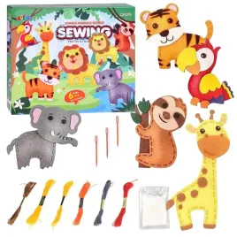 zestaw-do-nauki-szycia-diy-wyszywanki-filcowe-zwierzatka-safari-6el-maskotk