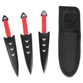 stalowe-noze-do-rzucania-kunai-shuriken-rzutki-3-sztuki-pokrowiec-165cm