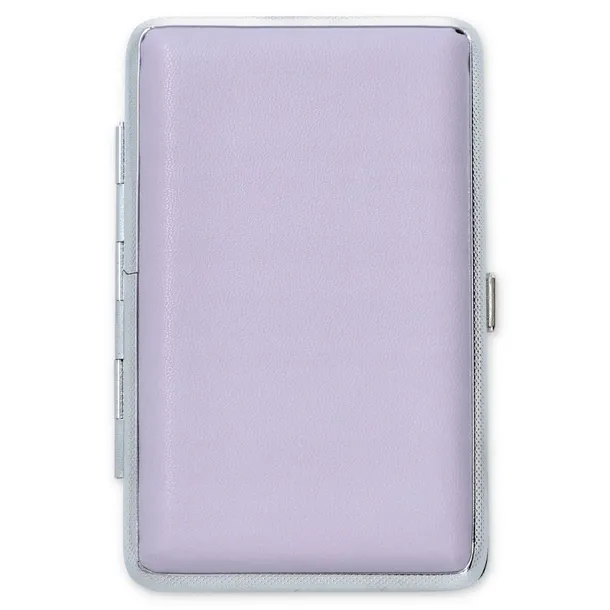 PAPIEROŚNICA METALOWA NA PAPIEROSY SLIM SKÓRA NA CIENKIE PUDEŁKO ETUI