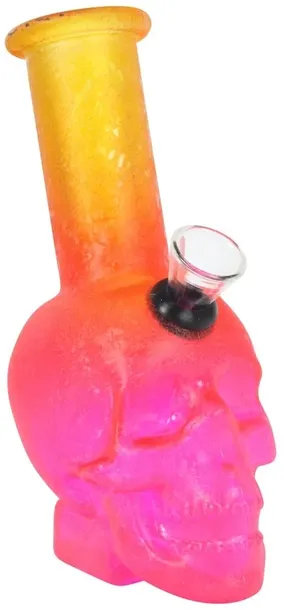 BONGO SZKLANE FAJKA WODNA 15 cm CZASZKA MINI BONGO MAŁE