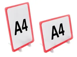 ramka-plakatowa-a4-z-podstawka-komplet-czerwony-stojak-na-ulotke-informac