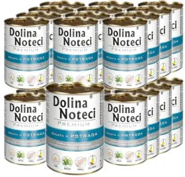 mokra-karma-dla-psa-dolina-noteci-premium-pstrag-puszka-24x400g