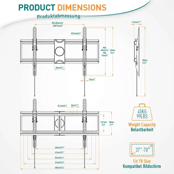 elived-ev008-uchwyt-scienny-do-telewizora-37-70-stan-nowy-standard-vesa-600-x-400