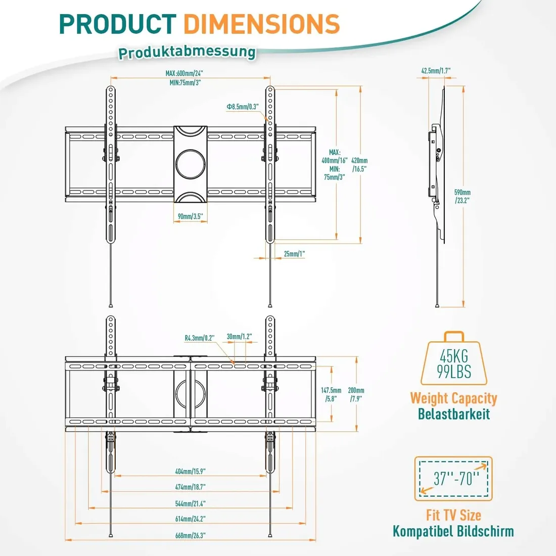 elived-ev008-uchwyt-scienny-do-telewizora-37-70