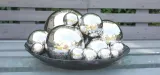 kula-dekoracyjna-polnix-srebrna-metalowa-chrom-ozdoba-do-salonu-15-cm-stan-nowy-material-wykonania-metal
