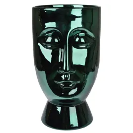 wazon-ceramika-oslonka-zielona-twarz-h28-decodomi