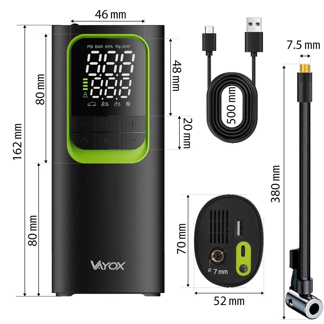 kompresor-samochodowy-elektryczny-pompka-rowerowa-8000mah-powerbank-vayox