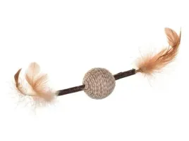 zabawka-dla-kota-trixie-matatabi-pilka-z-piorkami-gryzak-feather-game-20cm