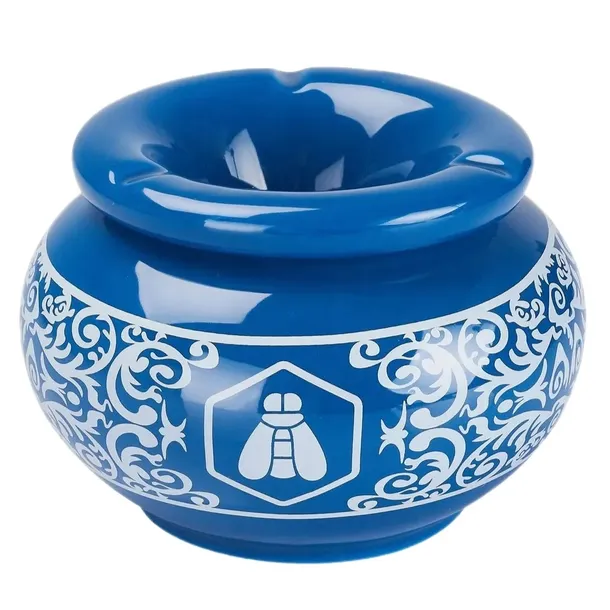 POPIELNICZKA POPIELNICA CERAMICZNA MAROKO MAROKAŃSKA Z PRZYKRYWKĄ BLUE