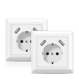 gniazdo-scienne-podwojne-elektryczne-2-gniazda-z-usb-ladowarka-biale