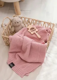 koc-dziany-kocyk-premium-bawelna-80x100-cm-dusty-pink