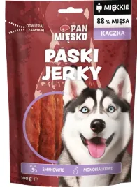 pan-miesko-przysmak-dla-psa-paski-jerky-monobialkowe-kaczka-100g
