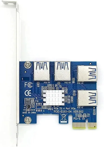 riser-adapter-portu-pci-e-4x-usb-riser-splitter-v1-model-pci-e-1x-na-4x-usb-3-0