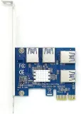 riser-adapter-portu-pci-e-4x-usb-riser-splitter-v1-model-pci-e-1x-na-4x-usb-3-0