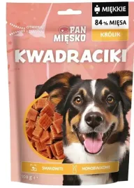 pan-miesko-przysmak-dla-psa-kwadraciki-monobialkowe-krolik-100g