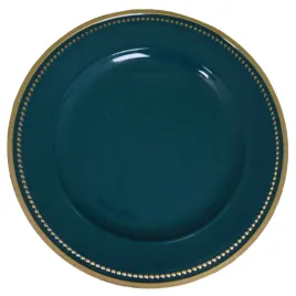 patera-talerz-podtalerz-zielony-zloty-rant-33-cm