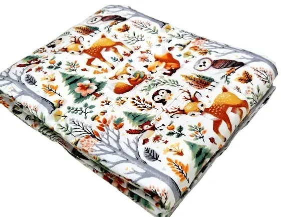 Kołderka obciążeniowa Sensoryczna 90x120 2kg Zwierzątka leśne