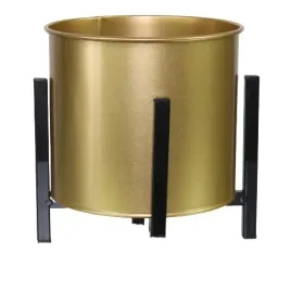 kwietnik-metalowy-czarny-zloty-doniczka-18x21